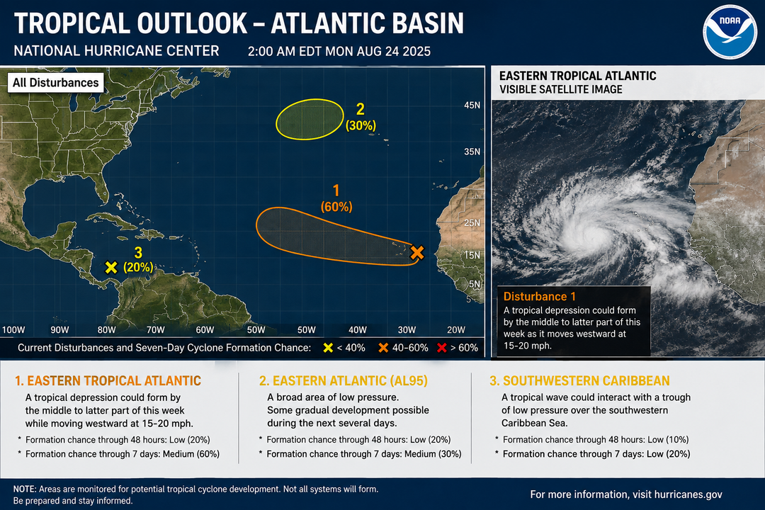 The Atlantic Was Quiet. Now We're Watching the Tropics Again.