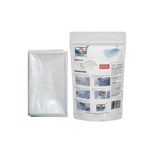 AquaPod bathtub bladder liner only back of bag iew