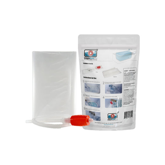 AquaPod bathtub bladder back of bag view