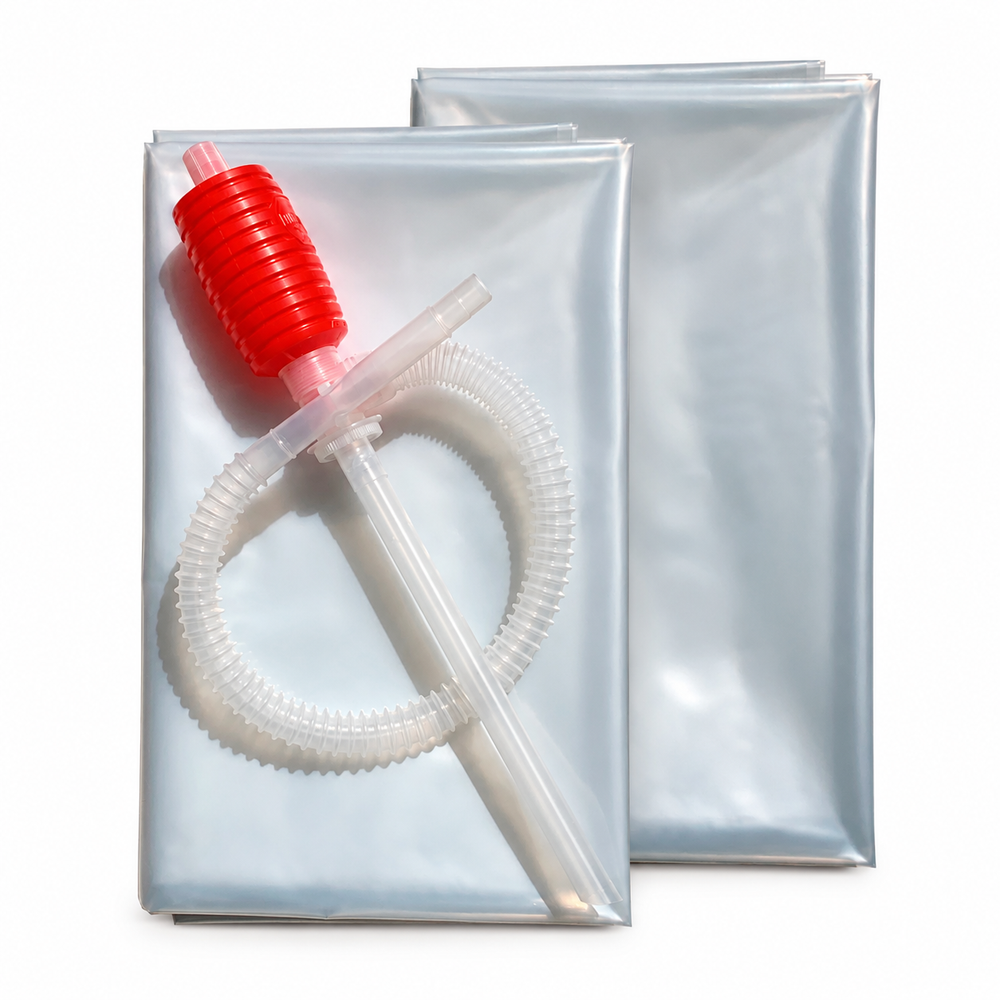 AquaPod Bathtub Bladder Plus One - Emergency Water Storage Solution (1 pump 2 liners)